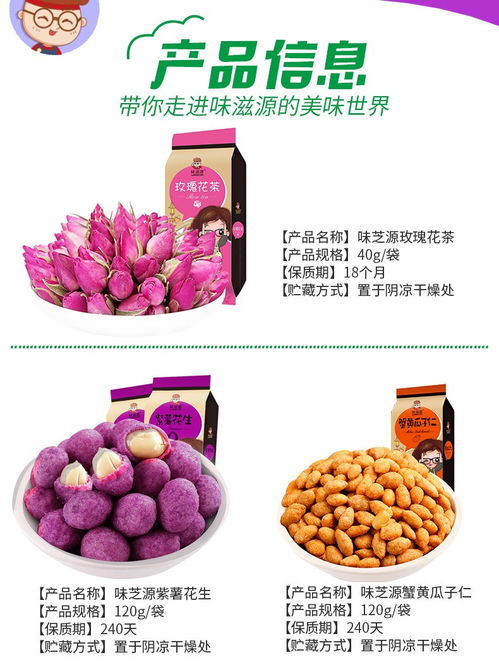 味滋源堅(jiān)果蜜餞7包組合 休閑零食新風(fēng)尚